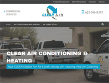 Tablet Screenshot of clearairaz.com